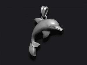 Dolphin pendant 3D Print Model