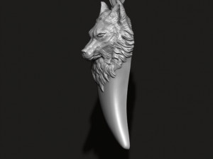 Wolf pendant 3D 打印模型