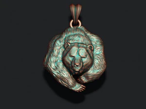 Bear pendant 3D Print Model