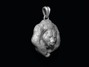 Bear pendant 3D Print Model