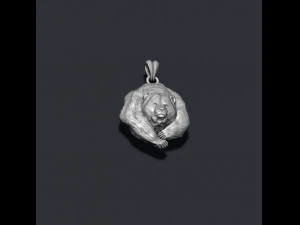 Bear pendant 3D Print Model