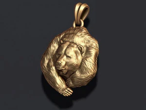 Bear pendant 3D Print Model