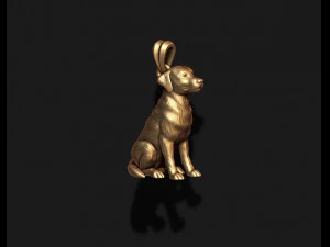 Dog beagle pendant 3D Print Model