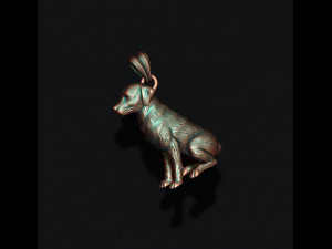 Dog beagle pendant Model do druku 3D