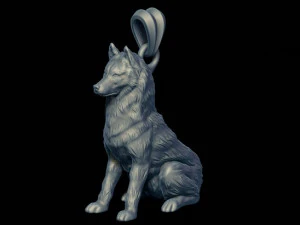 Siberian husky pendant 3D Print Model
