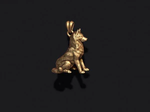 Siberian husky pendant 3D Print Model
