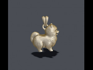 Pomeranian spitz pendant 3D Print Model