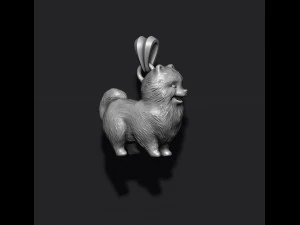 Pomeranian spitz pendant 3D Print Model