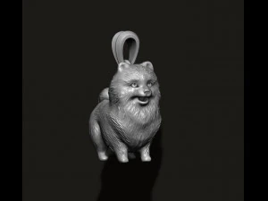 Pomeranian spitz pendant 3D Print Model