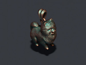 Pomeranian spitz pendant 3D-Druckmodell
