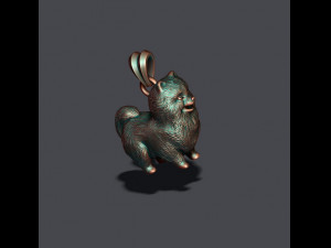 Pomeranian spitz pendant 3D-Druckmodell