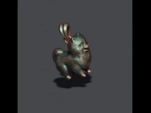 Pomeranian spitz pendant 3D Print Model