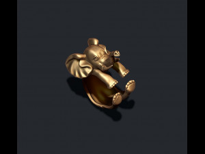 Baby elephant ring Modello di stampa 3D