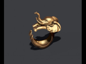 Baby elephant ring Modello di stampa 3D