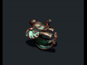 Baby elephant ring Modello di stampa 3D