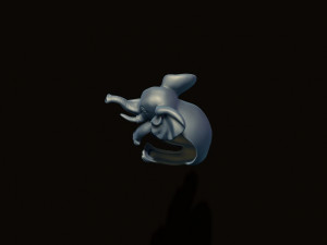 Baby elephant ring Modello di stampa 3D