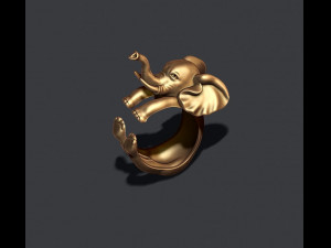 Baby elephant ring Modello di stampa 3D