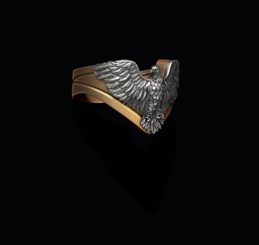 Eagle ring Modèles 3D en vedette .c4d .max .obj .3ds .fbx .stl .blend 