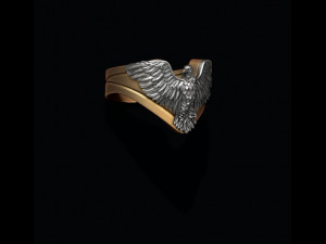 Eagle ring Modelo de impresión 3D