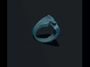 Перстень з орлом 3D Принт Модель