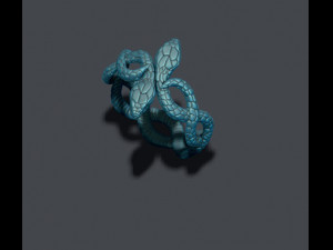 Snake ring Modello di stampa 3D