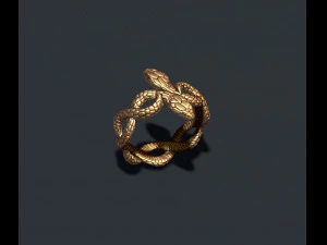 Snake ring 3D Print Model