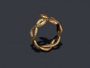 Snake ring Modello di stampa 3D