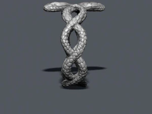 Snake ring 3D Print Model