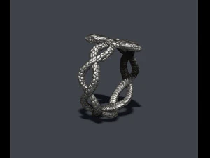 Snake ring 3D Print Model