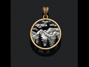 Mountains pendant Modelo de impresión 3D