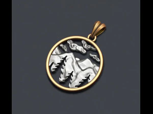 Mountains pendant 3D Print Model