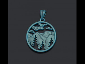 Mountains pendant Modelo de impresión 3D