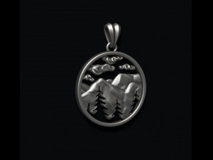 Mountains pendant Modelo de impresión 3D