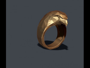 Eagle ring low poly Modelo de impresión 3D
