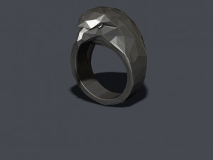 Eagle ring low poly Modelo de impresión 3D