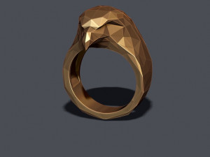 Eagle ring low poly Modelo de impresión 3D