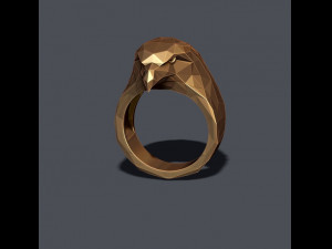 Eagle ring low poly Modelo de impresión 3D