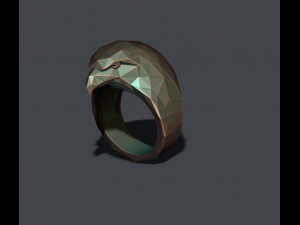Eagle ring low poly Modelo de impresión 3D