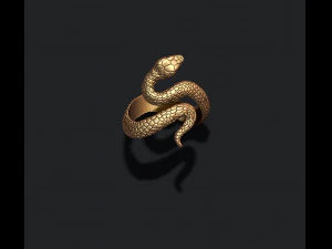Snake ring 3D Print Model