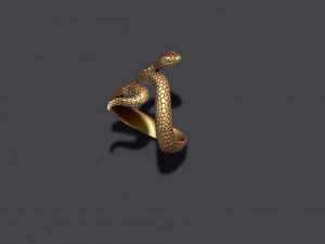 Snake ring 3D Print Model