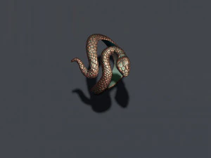 Snake ring 3D Print Model