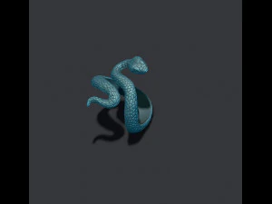 Snake ring 3D Print Model