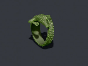 Crocodile ring 3D Baskı Modeli