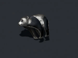 Panda ring 3D Print Model