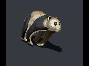 Cincin panda Model Cetak 3D