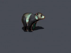 Panda ring 3D Print Model