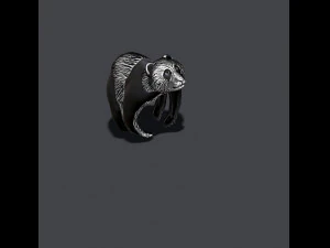 Panda ring 3D Print Model