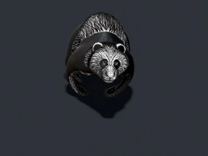 Panda ring 3D Print Model