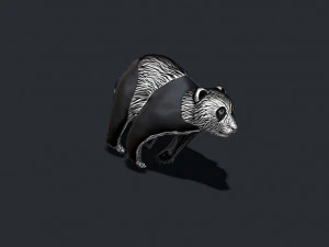 Panda ring 3D Print Model