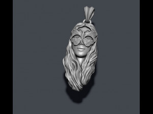 Butterfly and girl pendant 3D Print Model